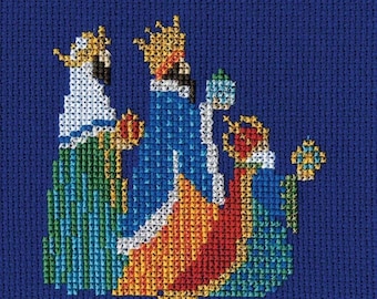 Bothy Threads Derwentwater Three Kings Counted Cross Stitch Christmas Card Kit by Rose Swalwell