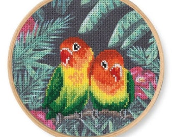 DMC Kreuzstichset Die Unzertrennlichen - Komplett-Set