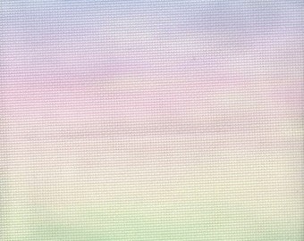 May include: A gradient background with a light blue, pink, and green color scheme. The background has a subtle texture, resembling a canvas.