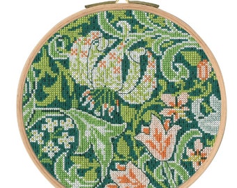 DMC BL1174/77 いちご泥棒 ウィリアム・モリス作 - V & A クロス