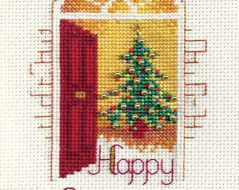 Bothy Threads Derwentwater Warm Welcome Counted Cross Stitch Christmas Card Kit by Rose Swalwell