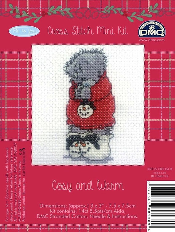 DMC Me to you Tatty Teddy Mini Counted Cross stitch Kit Spring Time