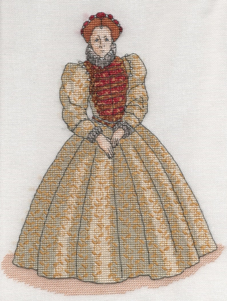 KL176 Queen Elizabeth I Counted Cross Stitch Kit Designed by - Etsy