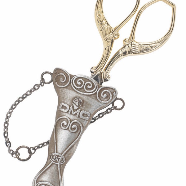 DMC Scissor Case from Vintage Collection Range. Holds scissors up to 4" length, can attach to Chatelaine