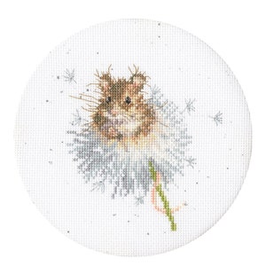 Bothy Threads XHD117P Wrendale Dandelion Clock Counted Cross Stitch Kit by Hannah Dale