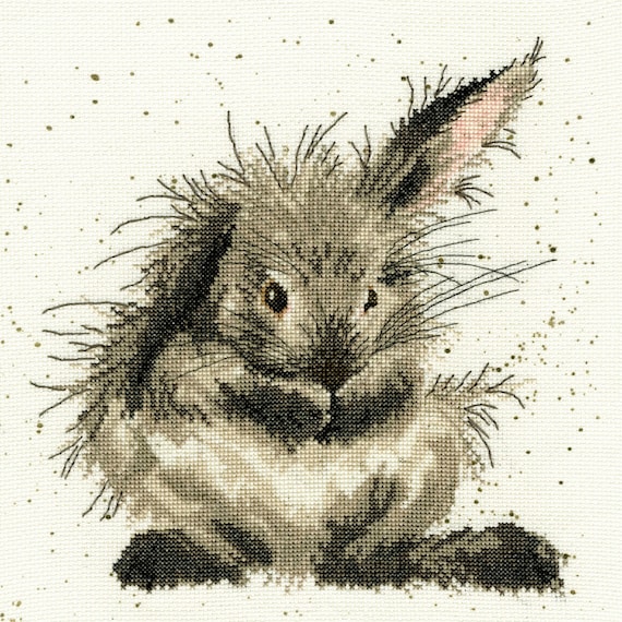 Bothy Threads XHD16 Wrendale Designs Bath Time Rabbit Counted Cross Stitch  Kit by Hannah Dale 