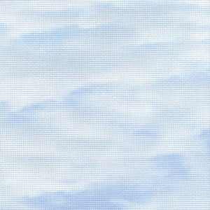 Fabric Flair A Glimpse of Blue Sky 14 count Aida - piece approx 45 x 50cm. Beautiful fabric for cross stitch