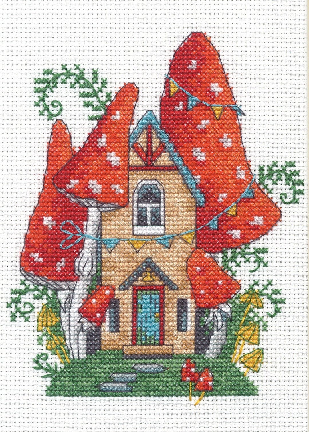 Dimensions Counted Cross Stitch Kit 5"x7"-grandkids (14 Count