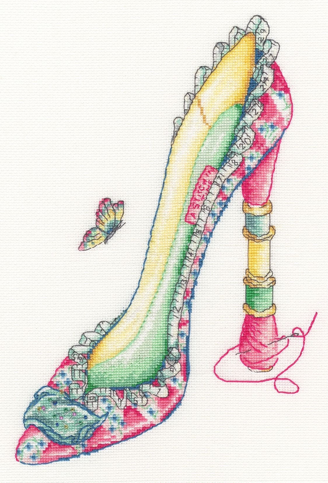 Bothy Threads XSK9 A Stitch in Time - Shoe Counted Cross