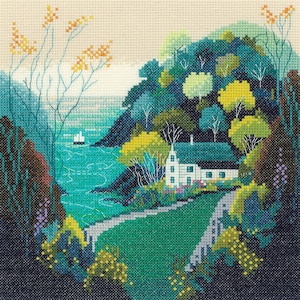 Heritage Crafts - Hidden Valley Counted Cross Stitch Kit by Mel Rodicq