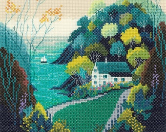 Heritage Crafts - Hidden Valley Counted Cross Stitch Kit by Mel Rodicq