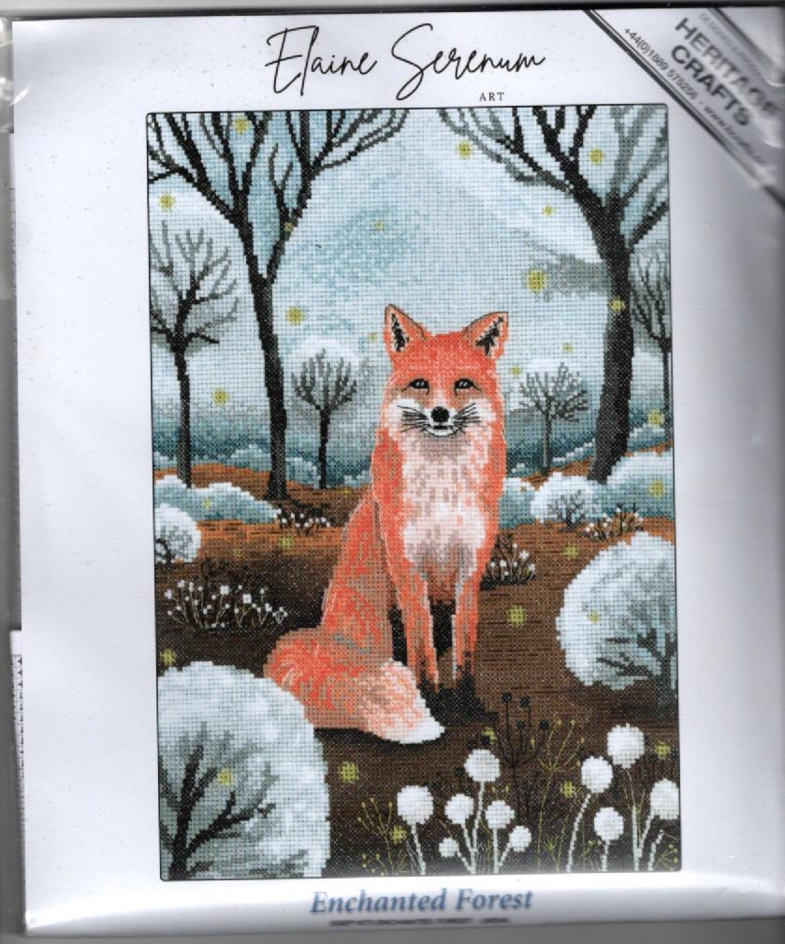 Heritage Crafts - Enchanted Forest Counted Cross Stitch Kit by Elaine ...