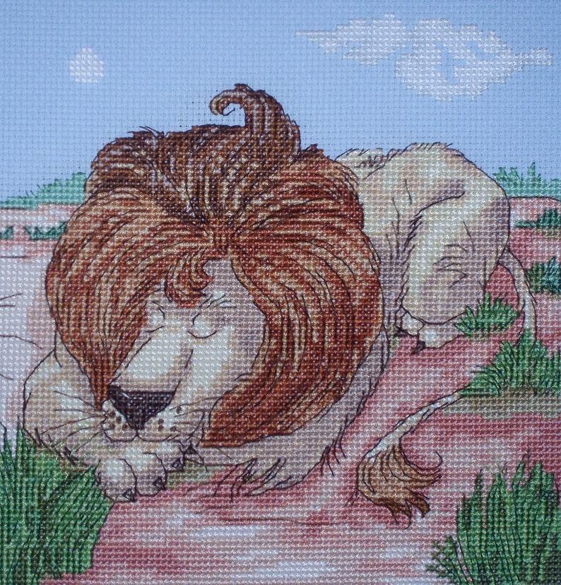 KL81 Lion Counted Cross Stitch Kit - Etsy