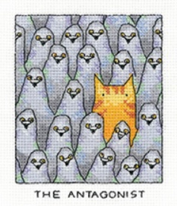 Heritage Crafts - Simply Heritage -  The Antagonist  Cross Stitch Kit by Peter Underhill