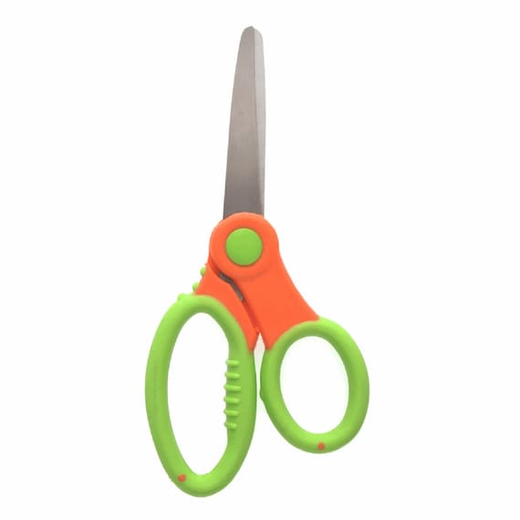 Hemline Soft Grip Kid Scissors - 130mm (5.25) - ideal for cutting paper,  string and craft material