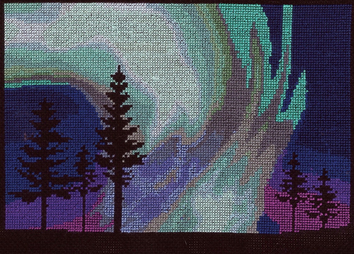 DMC BK1722 Northern Lights Cross Stitch Kit From the Skylights - Etsy