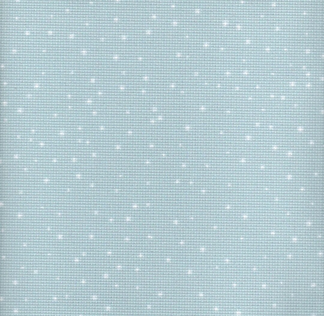 Cross Stitch Cloth - Fabric Flair 16 Count Aida - Snow on Blue