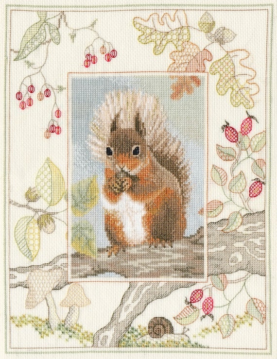 Kit Punto Croce Bothy Threads – Doppio Problema 26x26 Cm Su Aida 14 Con Grafico Lucy Pittaway