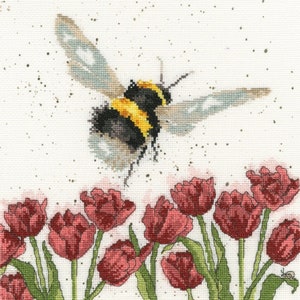 Bothy Threads XHD41 Flight of the Bumblebee Counted Cross Stitch Kit by Hannah Dale