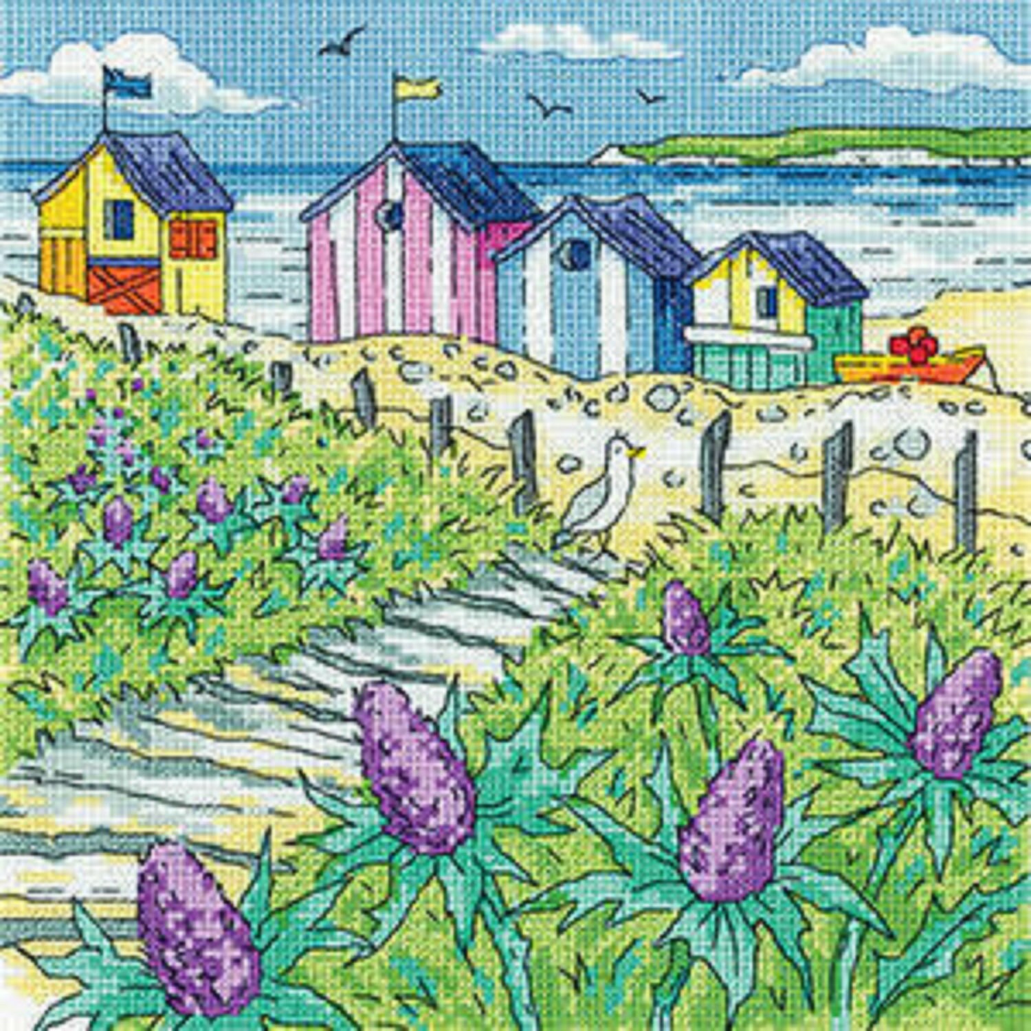 Heritage Crafts by the Sea Sea Holly Shore Cross Stitch - Etsy