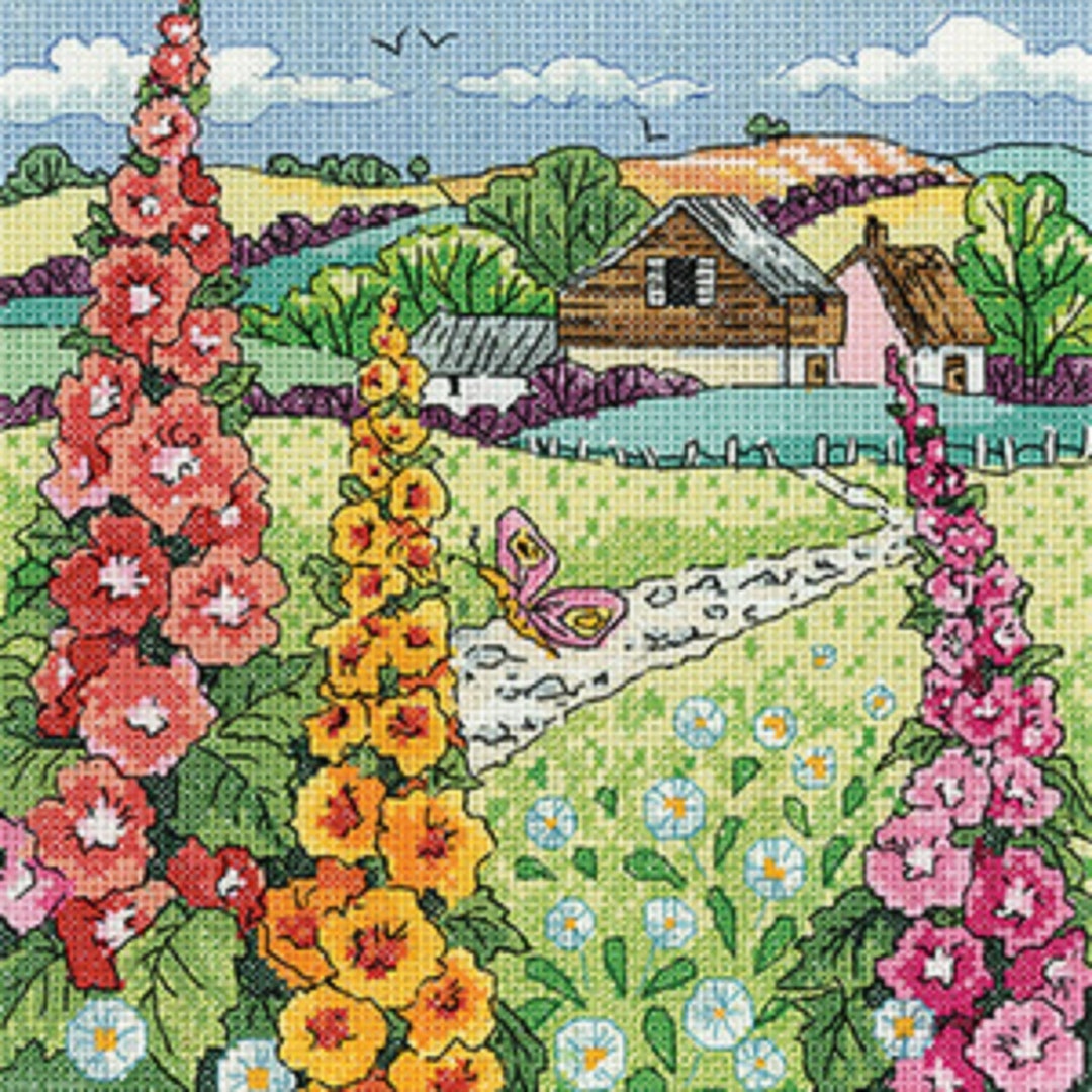 Heritage Crafts Kit Punto Croce Contato “Impressioni Del Marocco” – 15x15 Cm – Con Tela Aida E Cotone DMC