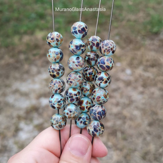 Blown Venetian Bead Murano Glass Bead Blown Glass Beads 