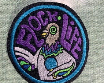 Flock Life Iron on Patch