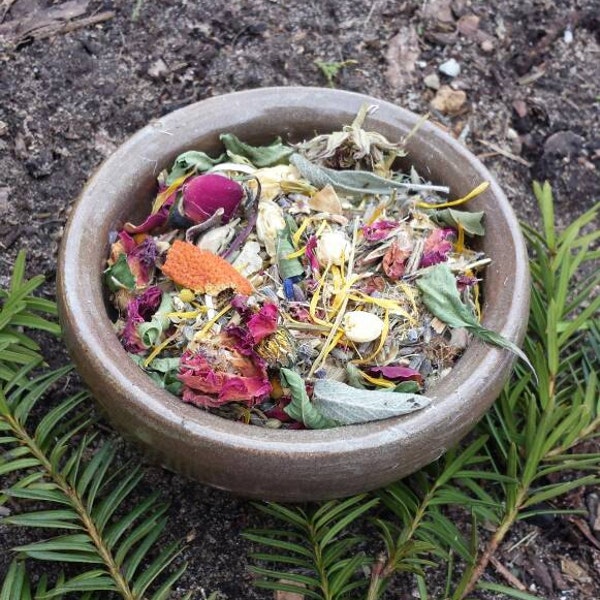 Blooms of Ostara Casting Herbs, for Rituals, Bonfires, Offerings. Blend of Herbs & Flowers for the Coming of Spring