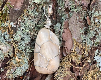 Moonstone Wire - Wrapped Pendant