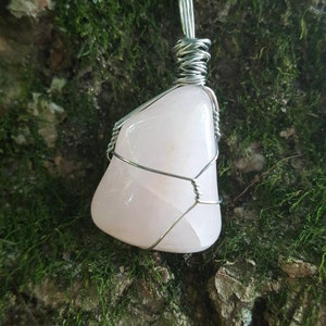 Rose Quartz Wire - Wrapped Pendant