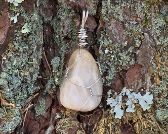 Moonstone Wire - Wrapped Pendant