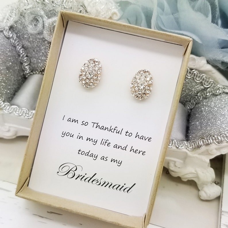 Sparkle Classic Romantic style bridesmaid glitter Earrings Bridesmaid Jewelry Gift