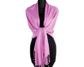 Bruiloft cover up/sjaal pashmina/bruidsaccessoires/bruidsmeisjes geschenken/prom/cadeau/sjaal/LICHT PAARSE pashmina