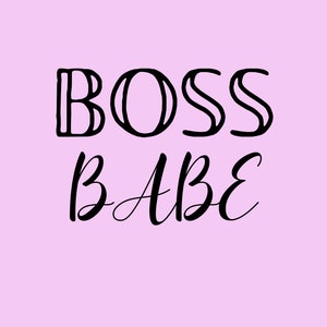 Boss Babe Office Wall Art
