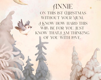 Christmas With Out Mum Card, Thinking of You Sympathy Christmas