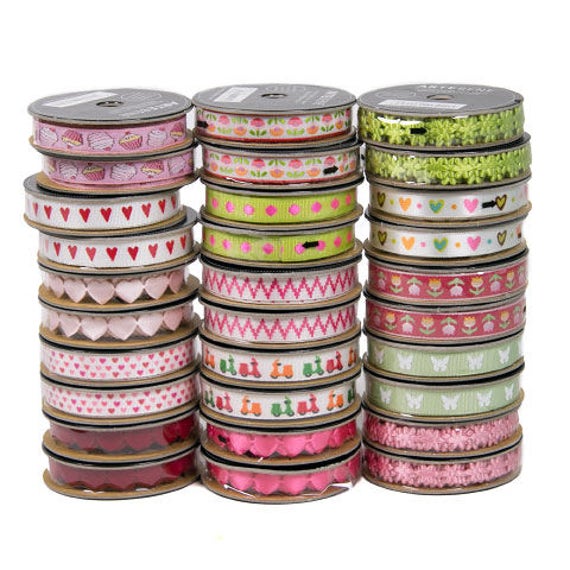 Self adhesive ribbons in assorted colours Every day crafting Etsy