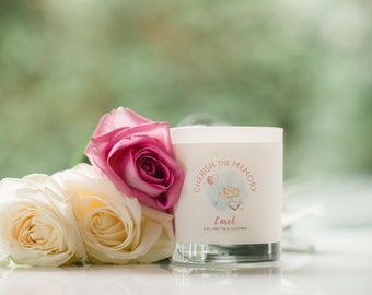 Lavender Luxury Soy Scented Candle in a glass container, Personalised Candle Birthday Gift idea, Lovely Candle Gift idea