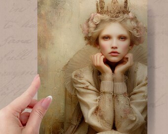 Framable Keepsake Card, Daughter Birthday Wax Sealed Fairytale Keepsake, Bookish Fantasy Greeting,
