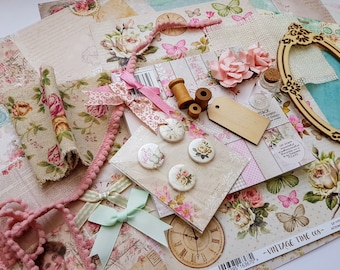 Vintage Delux Scrapbooking and Card making Kit, Lemoncraft and Studiolight Mixed Limited Edition Crafters Summer Kit