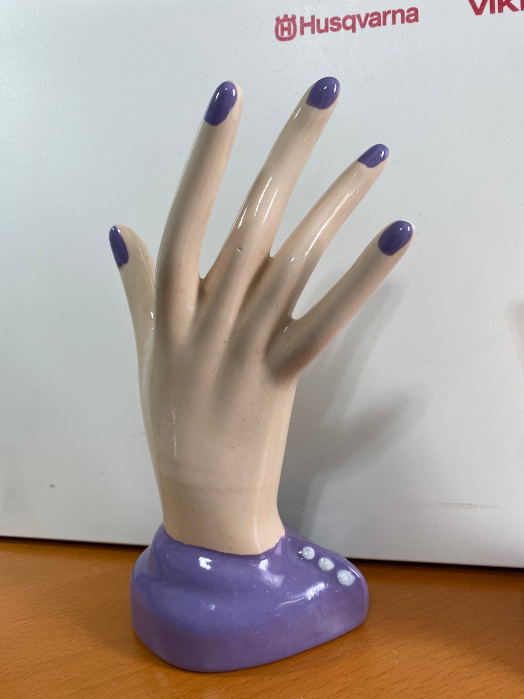 Ceramic Hand Ring/jewelry Holder Hand Mannequin Etsy