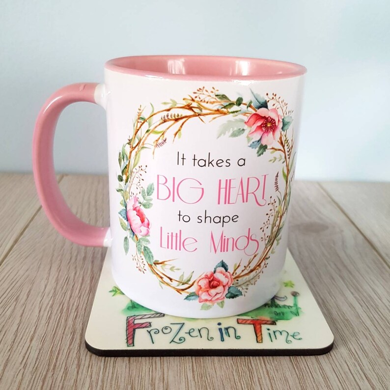 Rose Peony Mug Floral Wreath Personalized Mug Custom Coffee Etsy UK