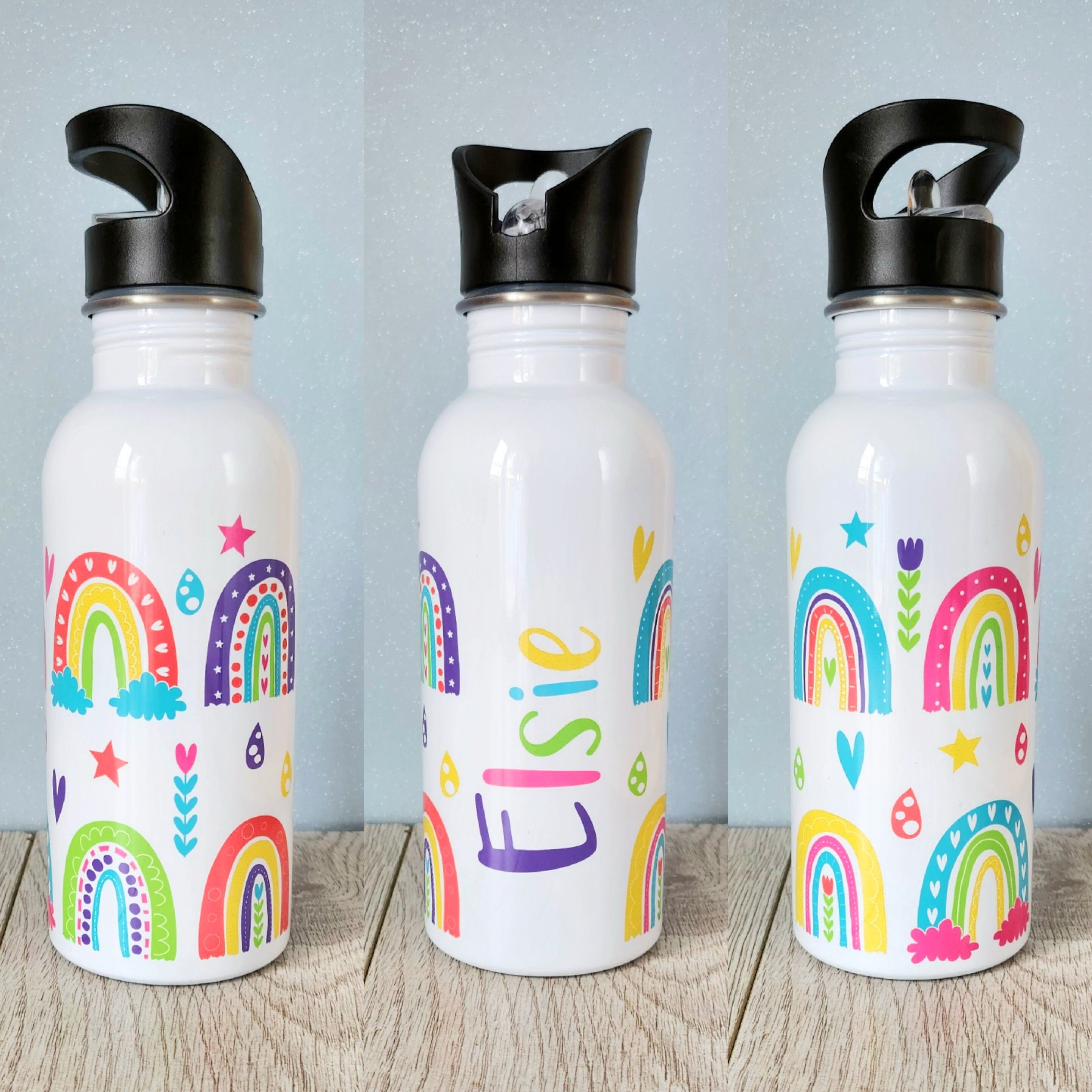 Personalised Unicorn Water Bottle, Unicorn School Bottle, Kids Unicorn Drink  Bottle, Girls School Flask, Kids Children Student Drinks Cup 