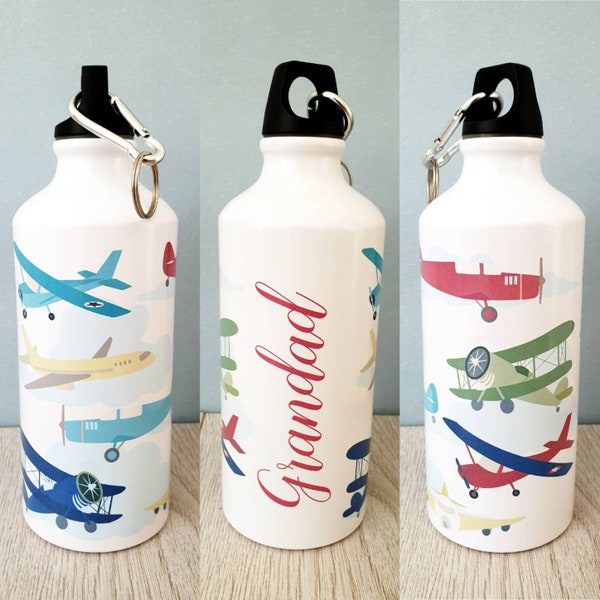 Plane Water Bottle Etsy