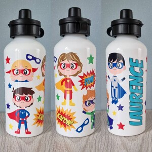 Superhero Kids Water Bottle 