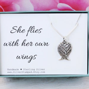 She flies with her own wings necklace hotsell