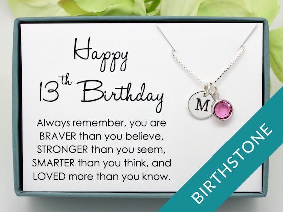 13th Birthday Girl 13th Birthday Gift Official Teenager Thirteenth Birthday  Necklace Gift For 13 Year Old