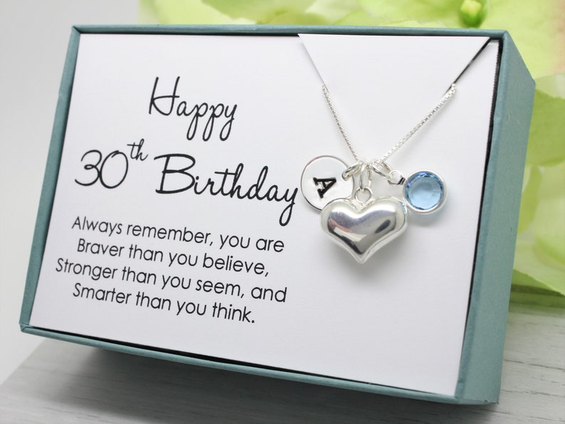 30th Birthday Gift for 30 Year Old Woman 925 Sterling Etsy