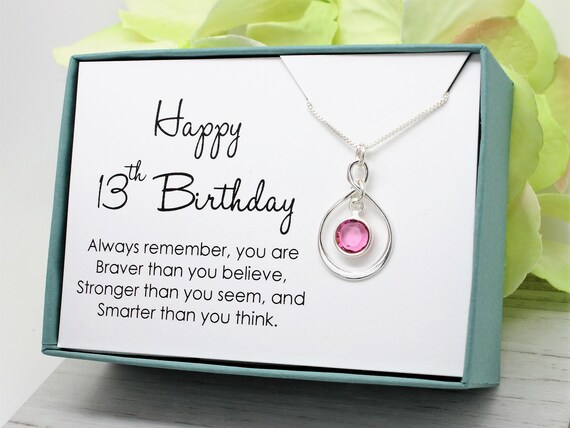 Sweet 13th Birthday Gifts for Girls Gift for Daughter Sterling Silver 13  Beads Necklace for Girl Gift 13 Beads for 13 Year Old Girl 