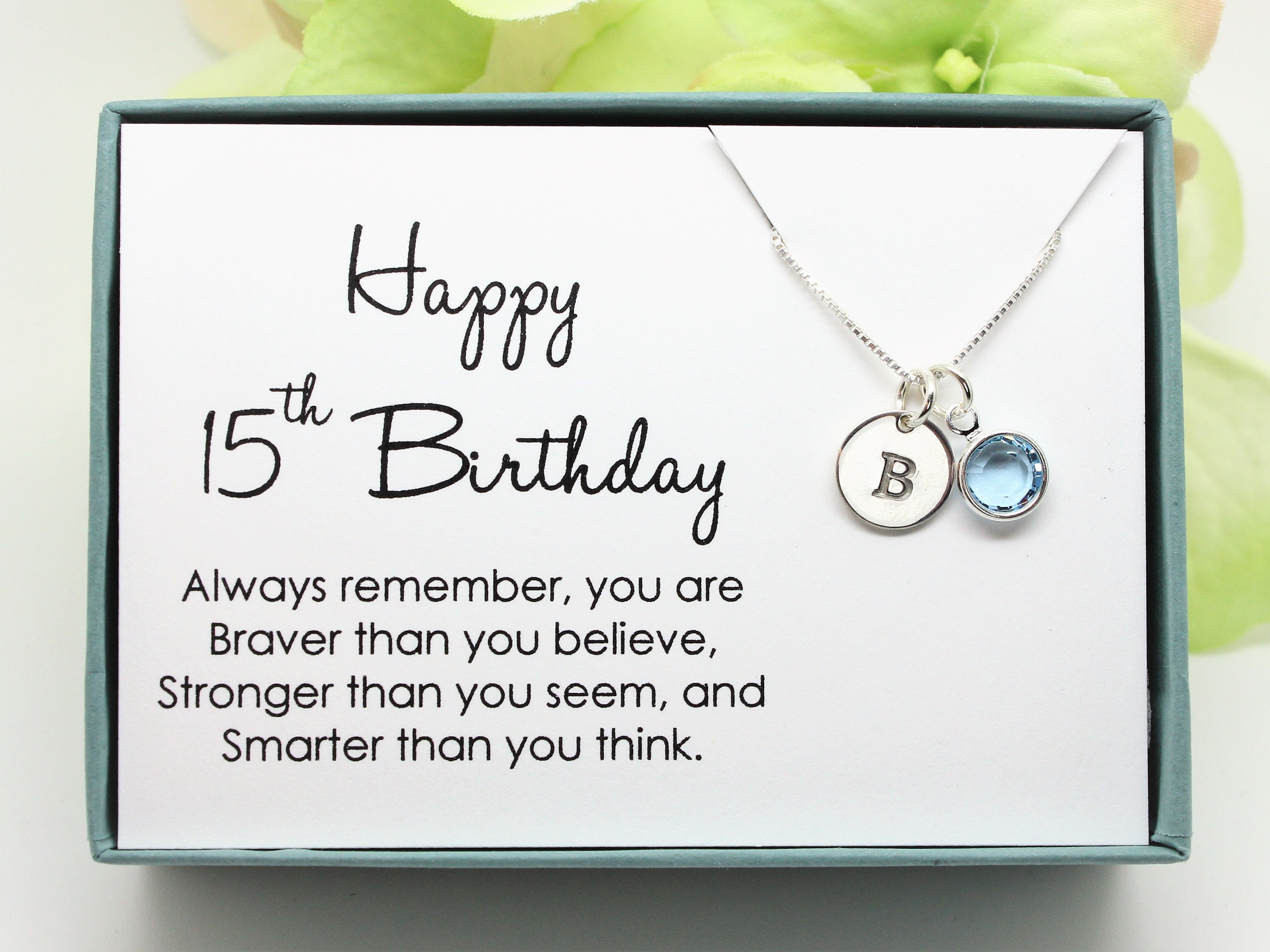 Sweet 15th Birthday Gifts for Girls Gift for Daughter Sterling Silver 15  Beads Necklace for Girl Gift 15 Beads for 15 Years Old Girl 
