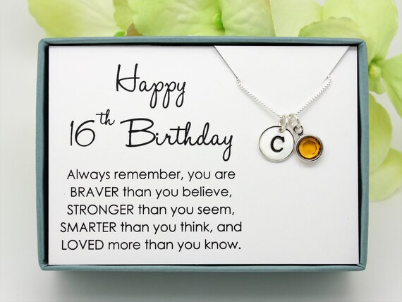 Sweet 16 Gift, 16th Birthday Gift Girl Necklace, Sweet 16 Necklace, Gift  for 16 Year Old Girl 